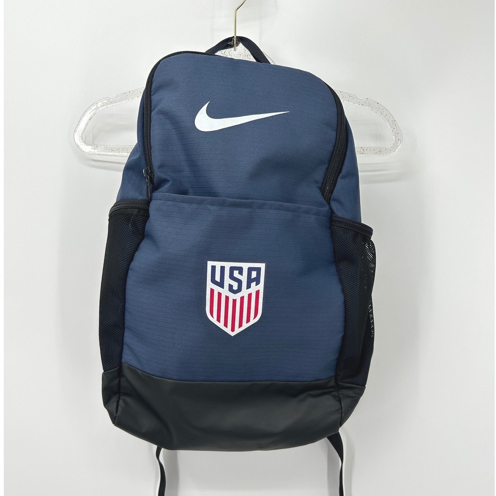 Nike USMNT USA Soccer Backpack Navy Blue US National Team Swoosh USSF